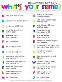 Alphabet Workout 